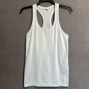 Lululemon Swiftly Tech Racerback Tank Hip Length Womens Size 6 Blue Gym Running